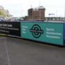 Outdoor back-lit panel at Port of Dover